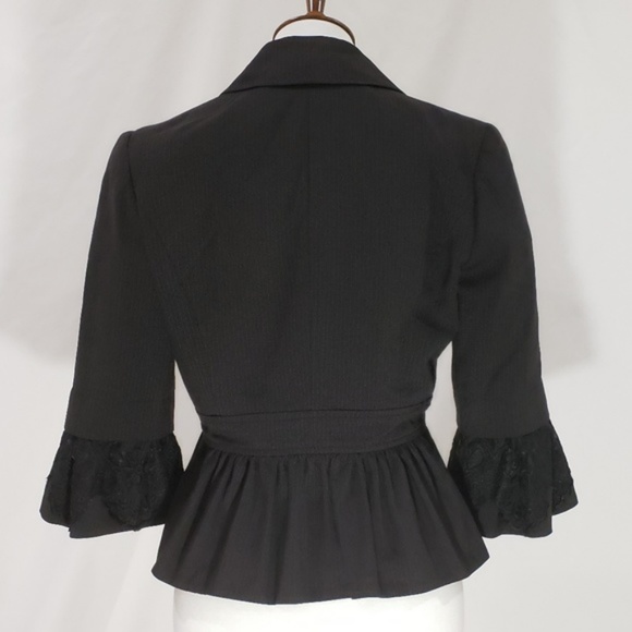 Arden B. Blazer w/ Lace Bell Sleeve - Picture 2 of 5